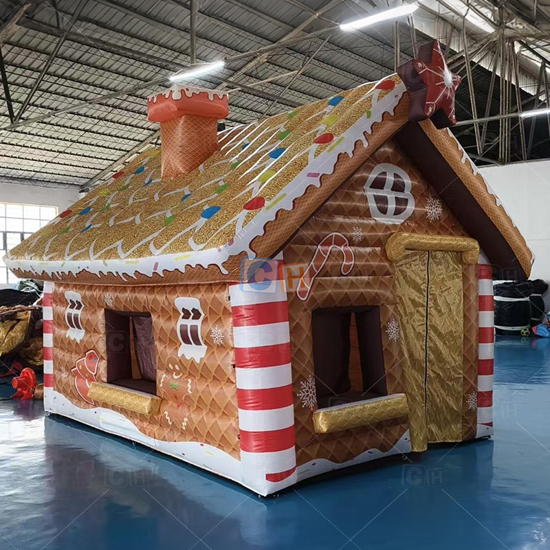 Inflatable Gingerbread Man House Tent Christmas House Decoration