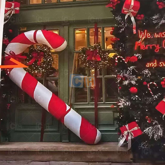 Inflatable Christmas Candy Cane Decoration