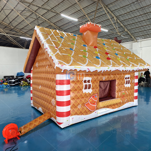 Inflatable Gingerbread Man House Tent Christmas House Decoration