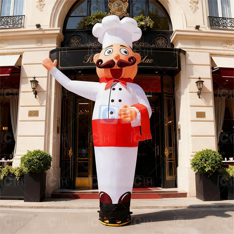Inflatable Waving Hand Chef Air Dancer for Restaurant Advertising