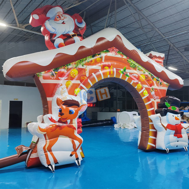 Inflatable Snow Man Arch Christmas Decoration