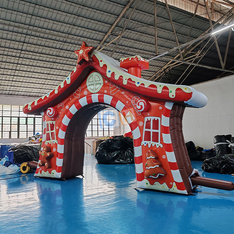 Inflatable Gingerbread Man Arch for Festival Events