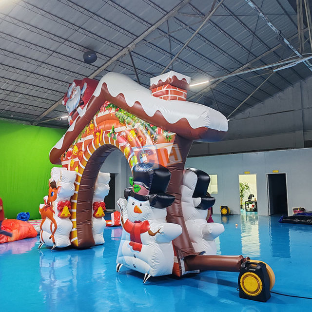 Inflatable Snow Man Arch Christmas Decoration