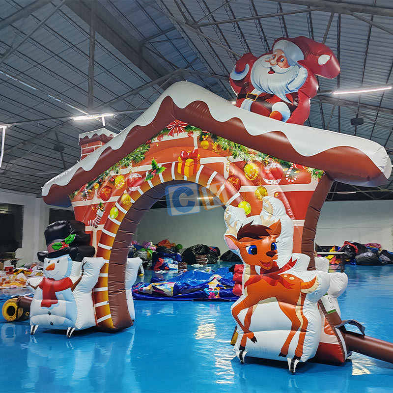 Inflatable Snow Man Arch Christmas Decoration