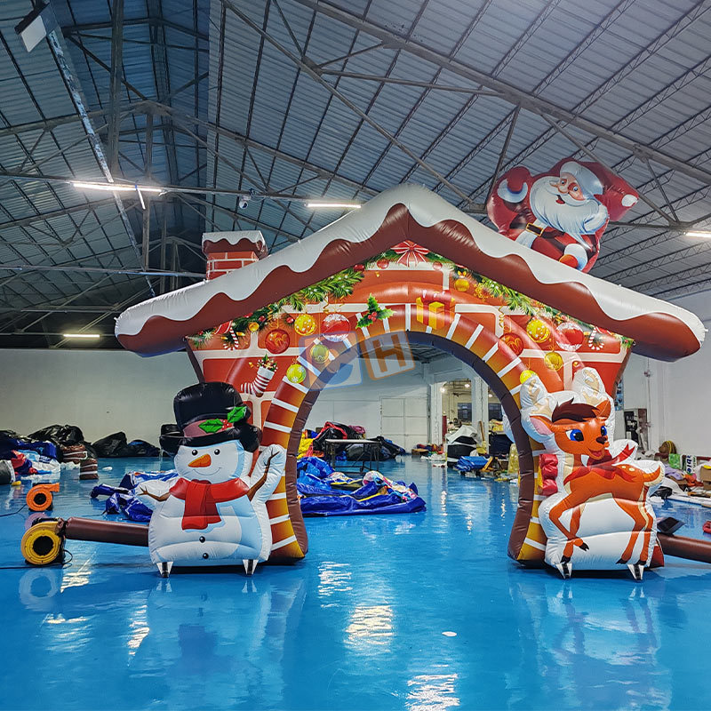 Inflatable Snow Man Arch Christmas Decoration