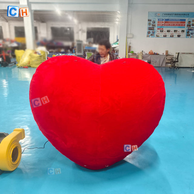 Custom Giant Plush Inflatable Heart
