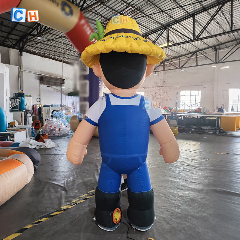 Custom Giant Inflatable Farmer Mascot Character