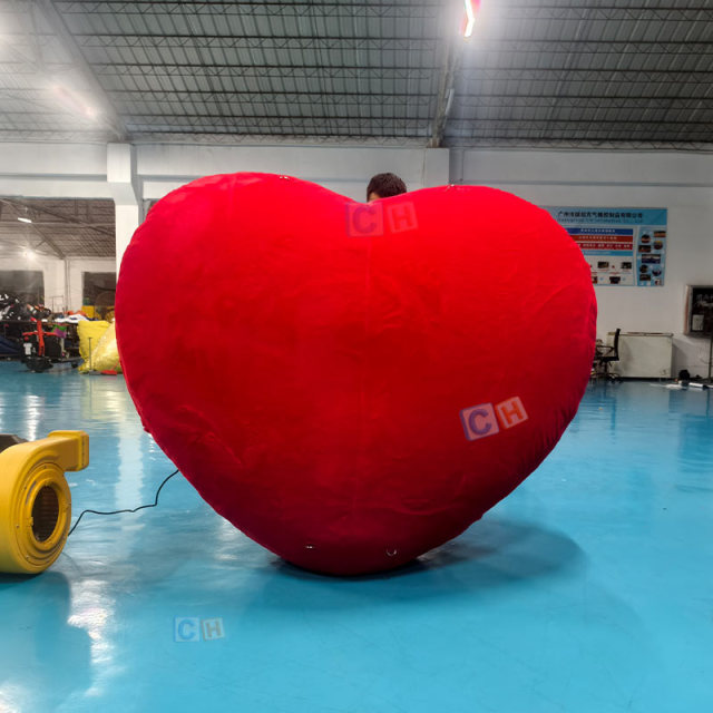 Custom Giant Plush Inflatable Heart