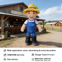 Custom Giant Inflatable Farmer Mascot Character