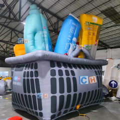 Giant Custom Inflatable Shopping Basket Promotion