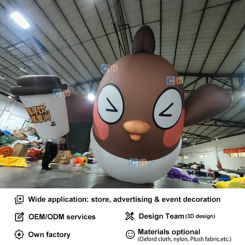 Giant Custom Inflatable Cartoon Bird Advertising Display