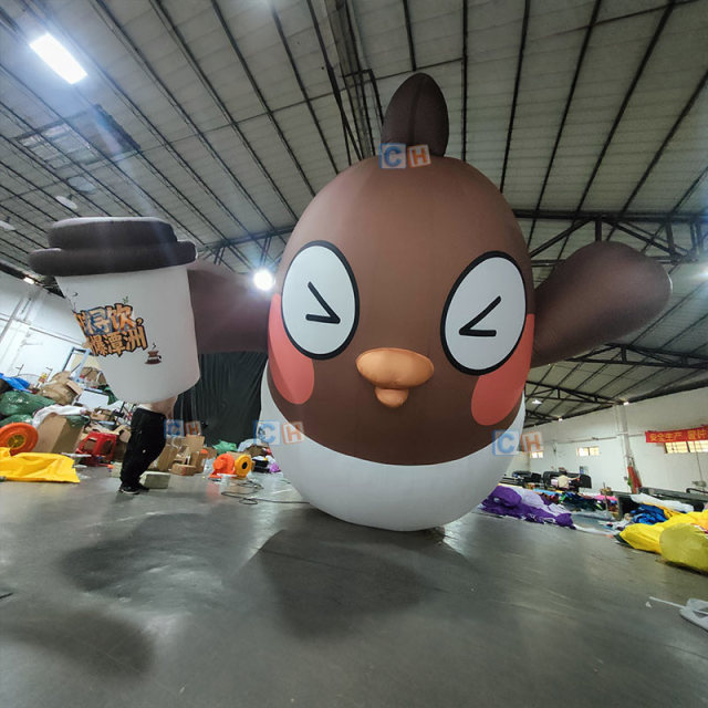 Giant Custom Inflatable Cartoon Bird Advertising Display