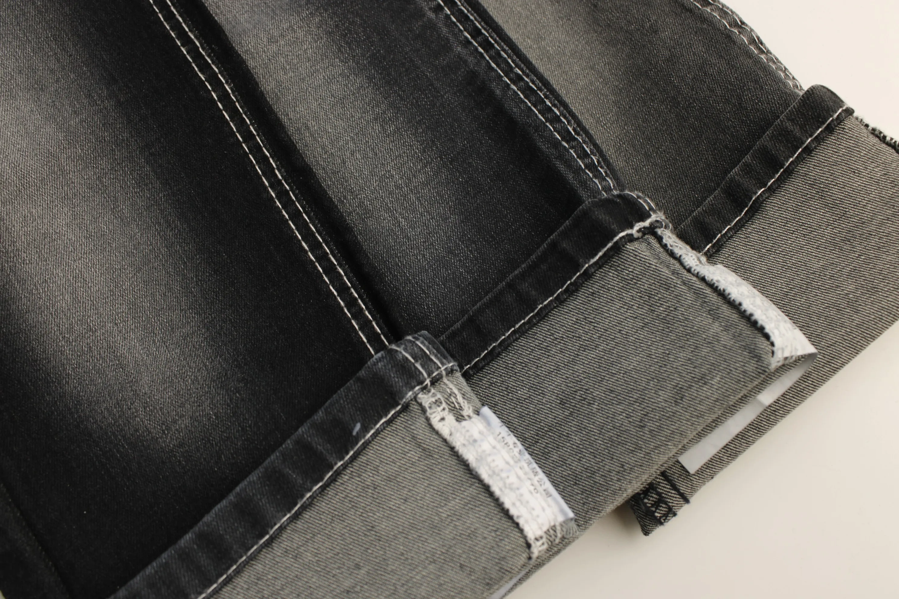 Factory Stock Lot Sold at Big Discounted Price 9 oz Color Black Super High Elastic Soft Touch  OA Jeans Denim Fabric