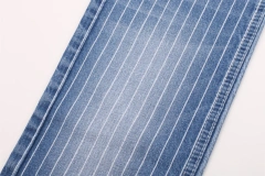 10.3 oz Stretch stripe High quality  denim fabric stock cotton spandex polyester