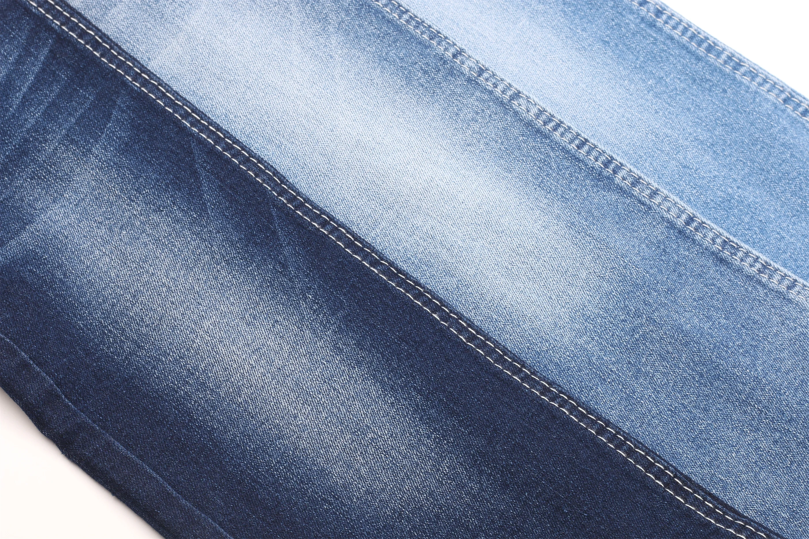 Cotton poly lycrafabric denim for jeans clothing fabric Wholesale 10.5 oz indigo blue good stretch denim fabric
