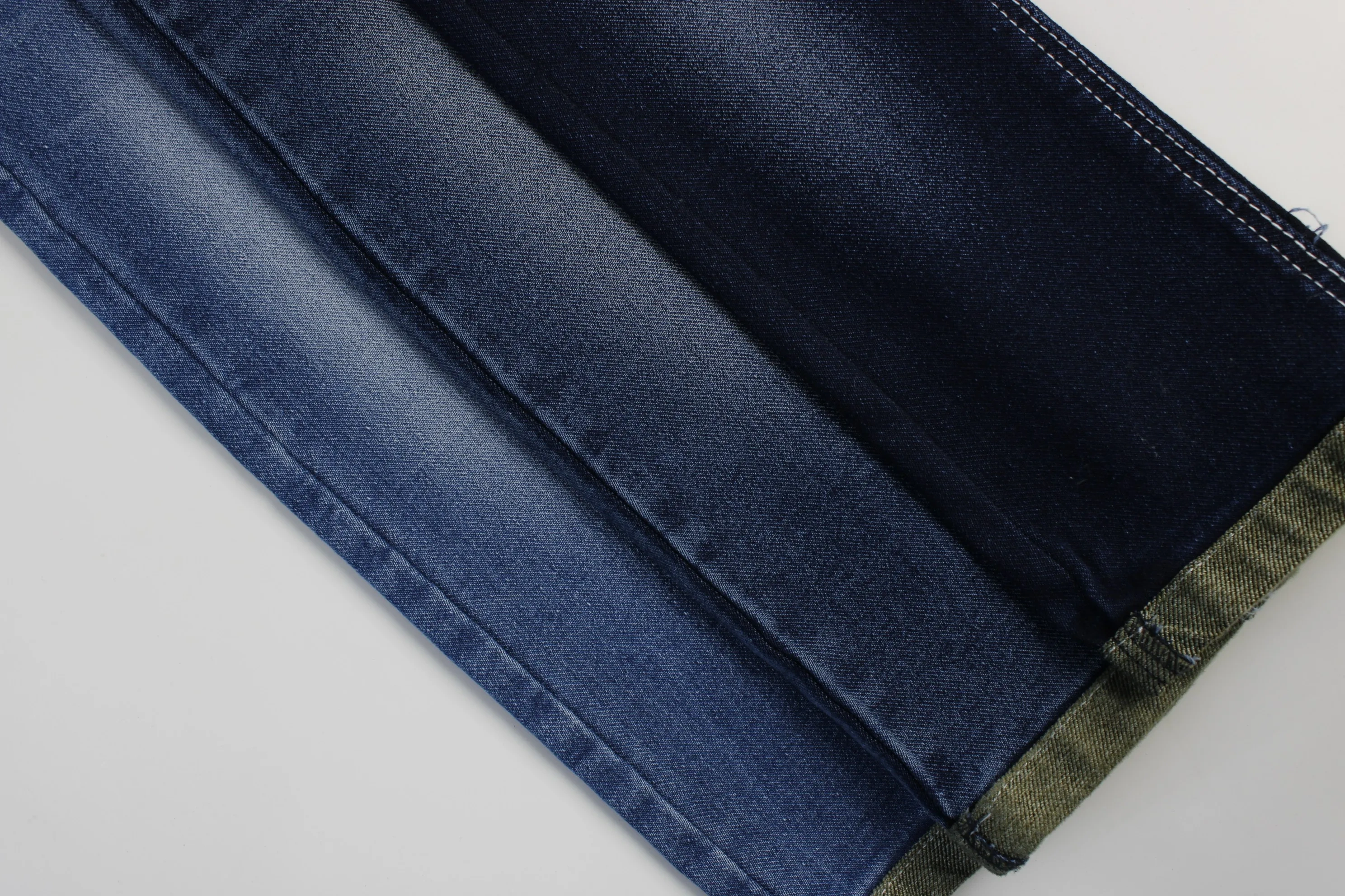 Top Quality Workable Price 12.3oz Big Wide 180cm Stretch Dark Blue corss  hand-soft feeling Fabric for  Jeans