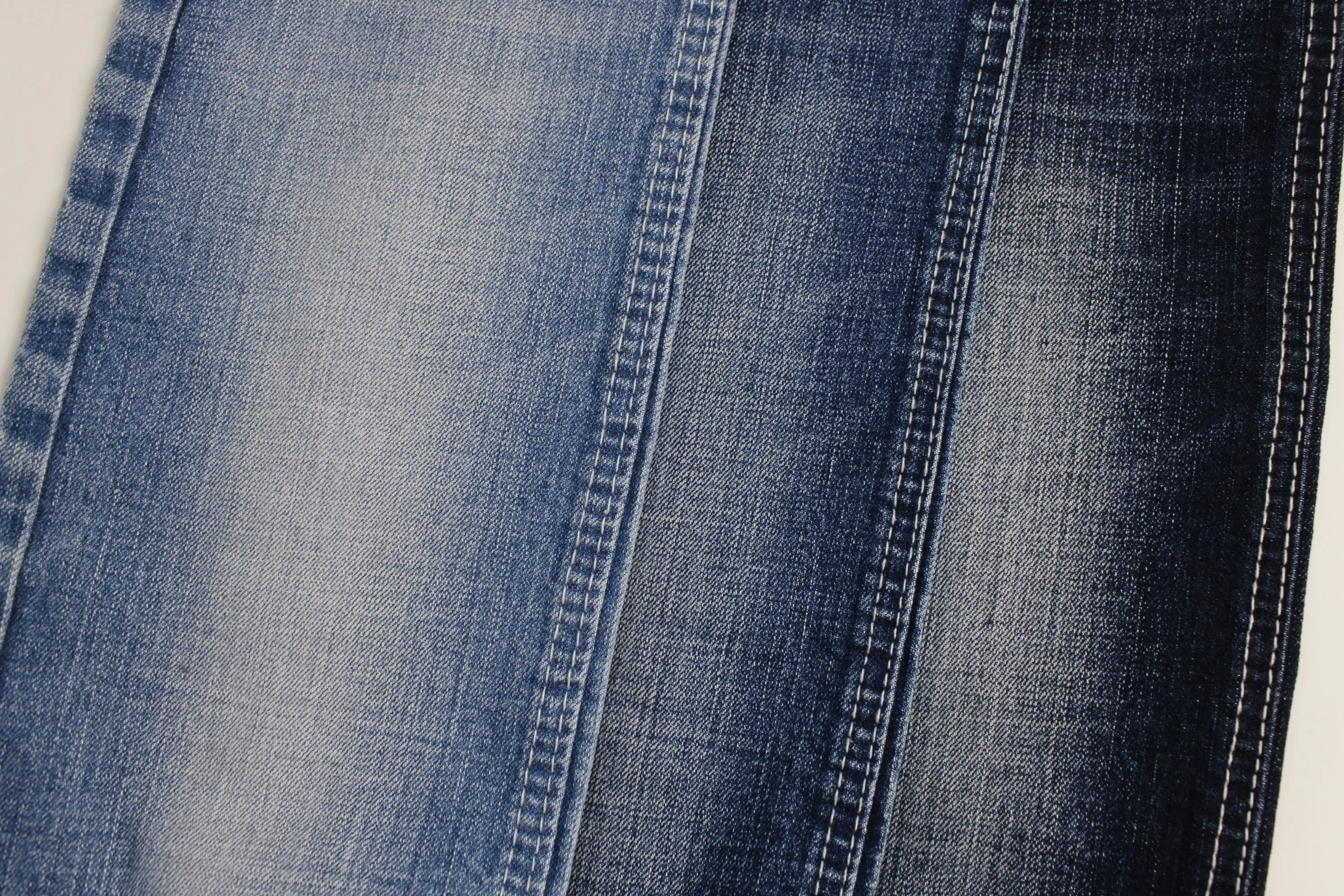Good Quality 10.5oz  cross slub Rigid Denim super  Stretch denim fabric for  jeans