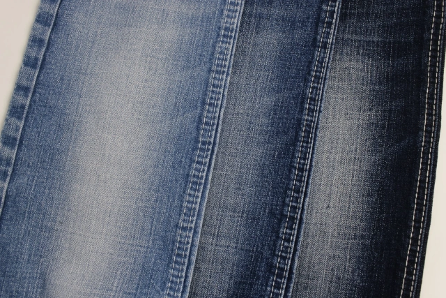 Good Quality 10.5oz  cross slub Rigid Denim super  Stretch denim fabric for  jeans
