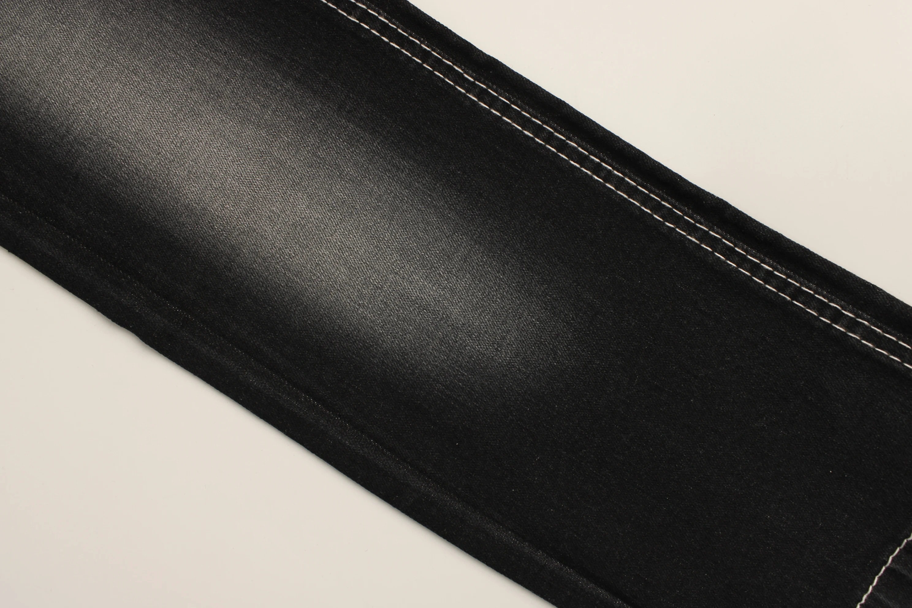 Factory Stock Lot Sold at Big Discounted Price 9 oz Color Black Super High Elastic Soft Touch  OA Jeans Denim Fabric