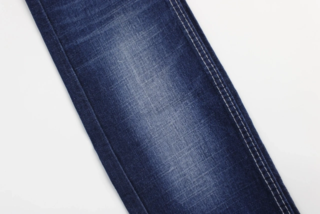 Competitive  price  dark blue  Denim middle weight cross hatch denim fabric for  jeans