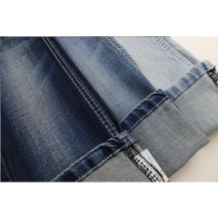 Chinese Factory Hot Sale High Elastic Dark Blue 10 OZ Warp Slub Cotton/Poly/Spandex OA Denim Fabric for Jeans