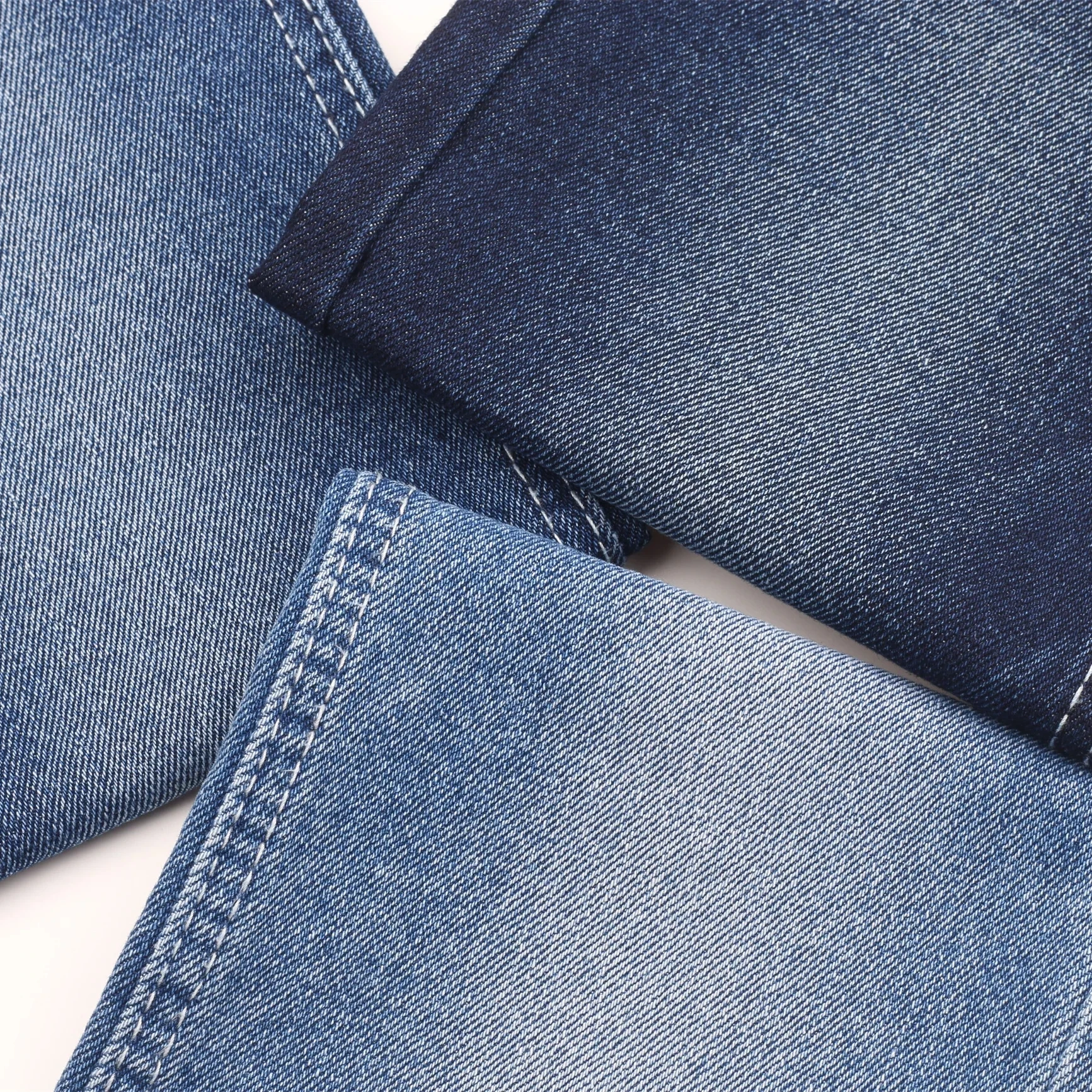 Hot Selling Cheap Price Indigo Blue Cotton Polyester Denim Fabric New Designs 12oz Cotton Polyester Denim Fabric