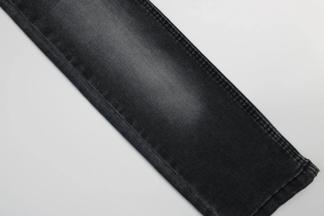 A Quality Cheap Price 70%Cotton 30%Poly 8.8OZ 180cm Width TC Welf Indigo Blue+Grey Rigid Denim Fabric Jeans