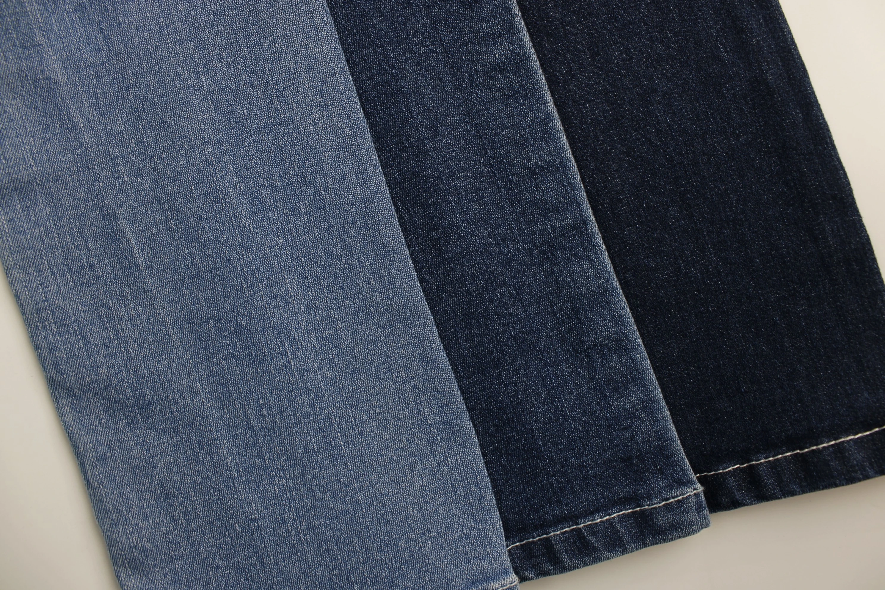 Running Style 10 oz warp slub  Indigo   Stretch  Denim Fabric  for  Jeans Fabric