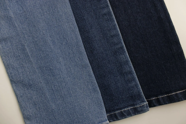 Running Style 10 oz warp slub  Indigo   Stretch  Denim Fabric  for  Jeans Fabric