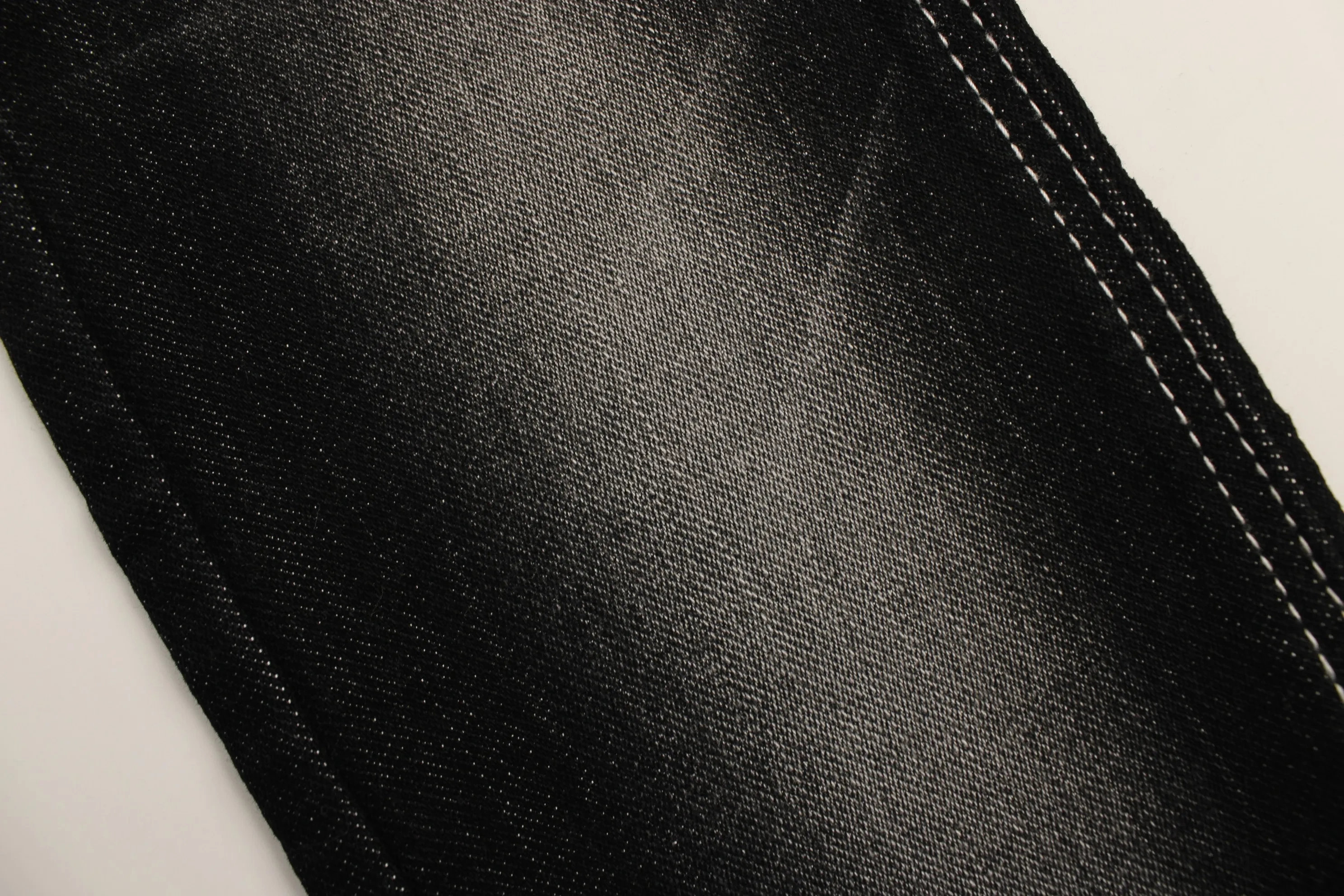 Top Quality Workable Price 9.5 oz Big Wide 180cm soft hand feeling slub  sulfur black   Denim Fabric for men's Jeans