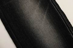 Top Quality Workable Price 9.5 oz Big Wide 180cm soft hand feeling slub  sulfur black   Denim Fabric for men's Jeans