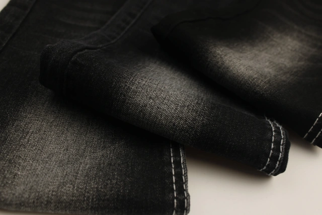 Factory Stock Lot Sold at Big Discounted Price black back Super High Elastic Soft Touch  OA Jeans Denim Fabric
