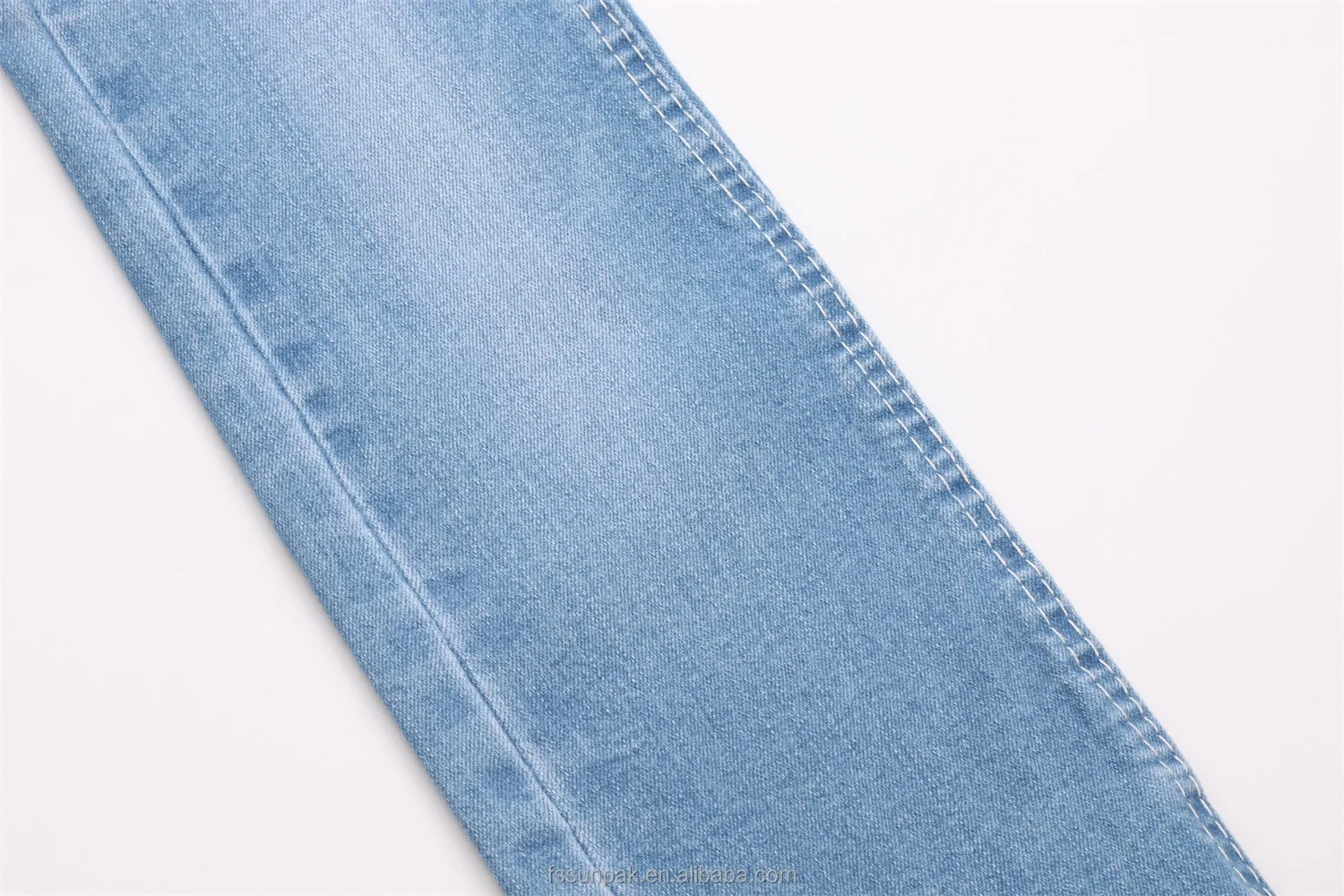 Premier Quality Bulk Stock 9.5oz Super High Elastic Dark Blue Indigo 90%Cotton 8%Poly 2%Spandex Mild Slub Stretch Denim Fabric