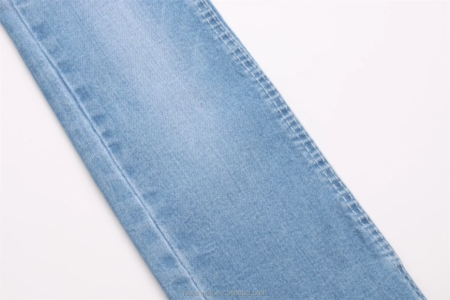 Premier Quality Bulk Stock 9.5oz Super High Elastic Dark Blue Indigo 90%Cotton 8%Poly 2%Spandex Mild Slub Stretch Denim Fabric