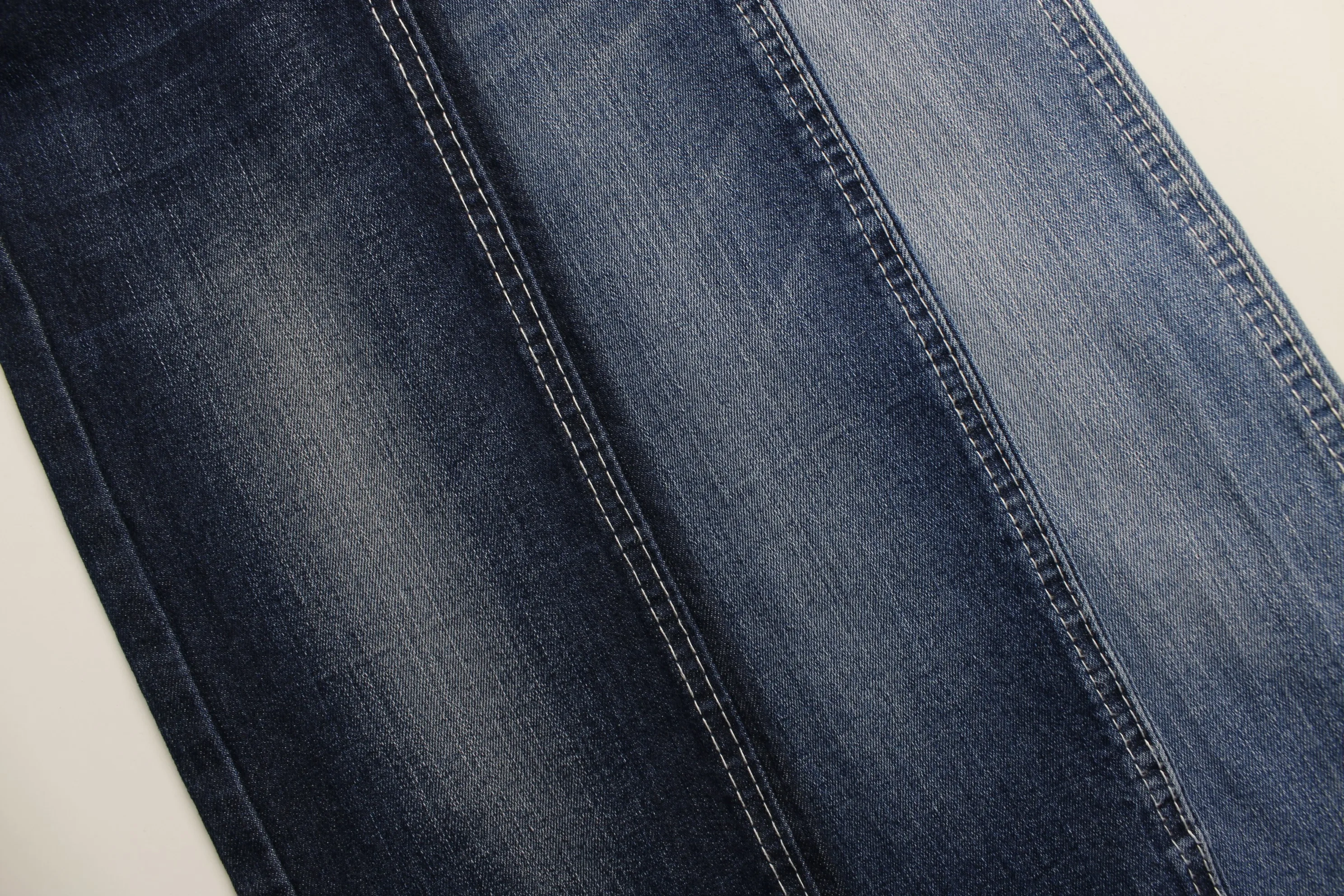 Running Style 10 oz warp slub  Indigo   Stretch  Denim Fabric  for  Jeans Fabric