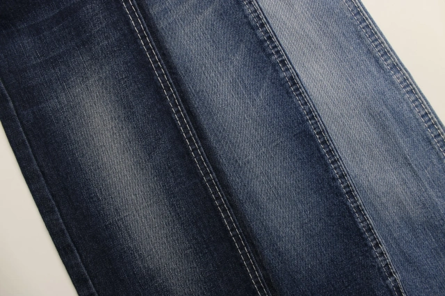 Running Style 10 oz warp slub  Indigo   Stretch  Denim Fabric  for  Jeans Fabric
