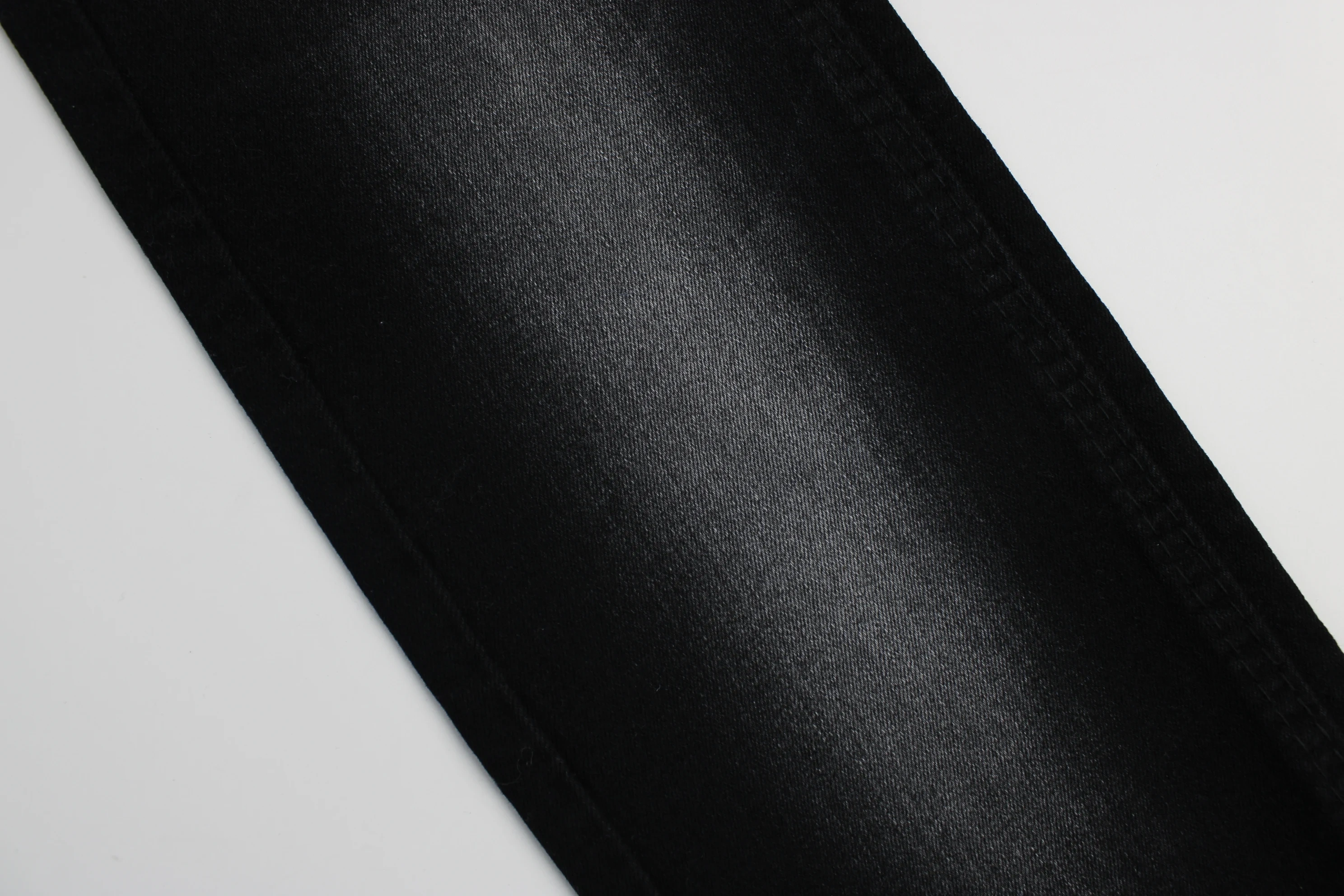 A Quality Cheap Price 70%Cotton 30%Poly 8.8OZ 180cm Width TC Welf Indigo Blue+Grey Rigid Denim Fabric Jeans