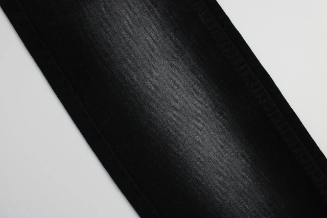 A Quality Cheap Price 70%Cotton 30%Poly 8.8OZ 180cm Width TC Welf Indigo Blue+Grey Rigid Denim Fabric Jeans