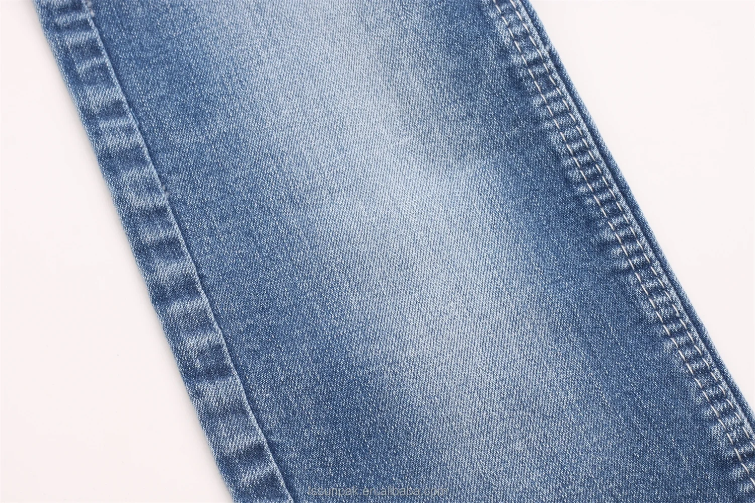 Premier Quality Bulk Stock 9.5oz Super High Elastic Dark Blue Indigo 90%Cotton 8%Poly 2%Spandex Mild Slub Stretch Denim Fabric