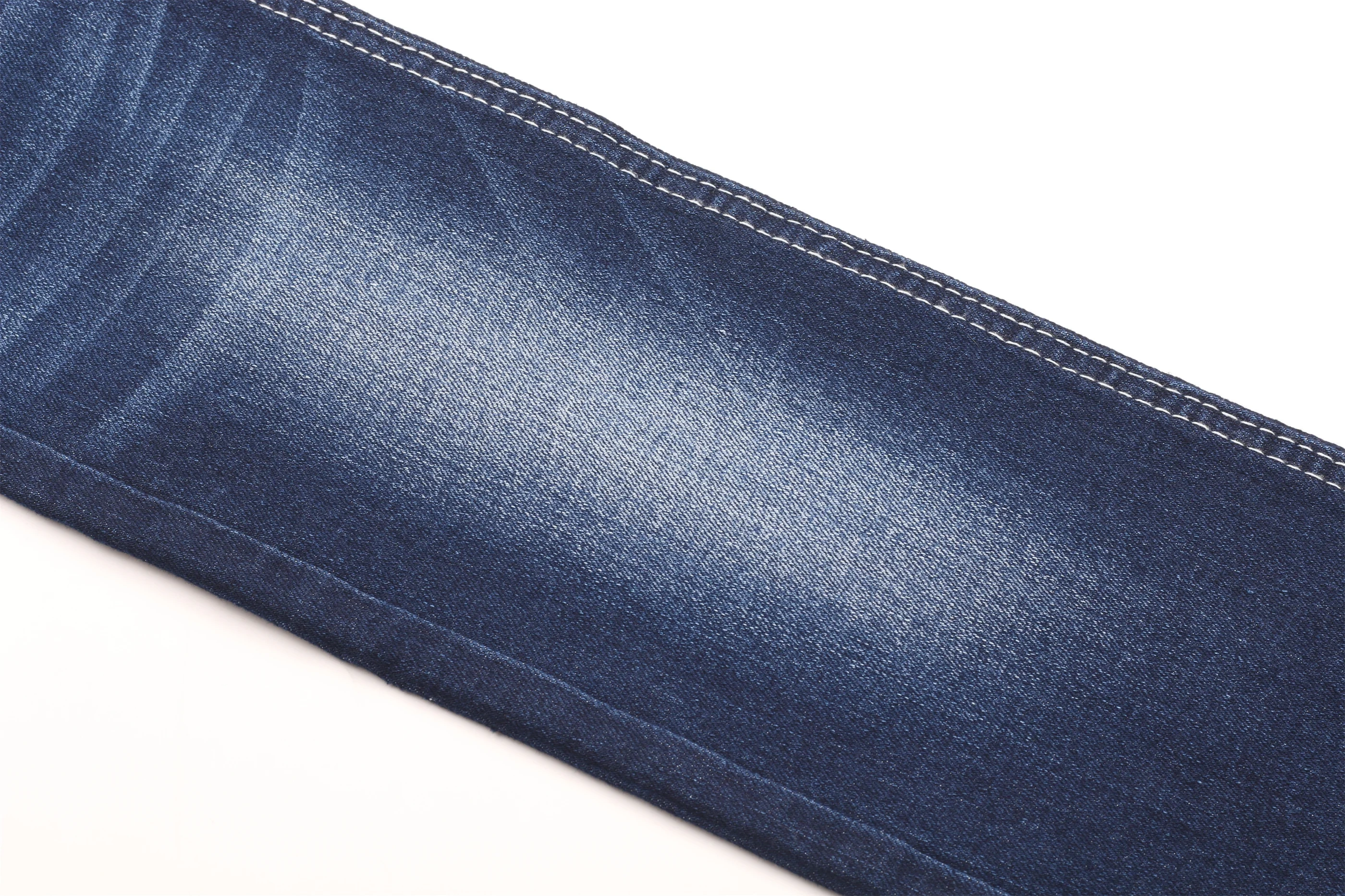 Cotton poly lycrafabric denim for jeans clothing fabric Wholesale 10.5 oz indigo blue good stretch denim fabric