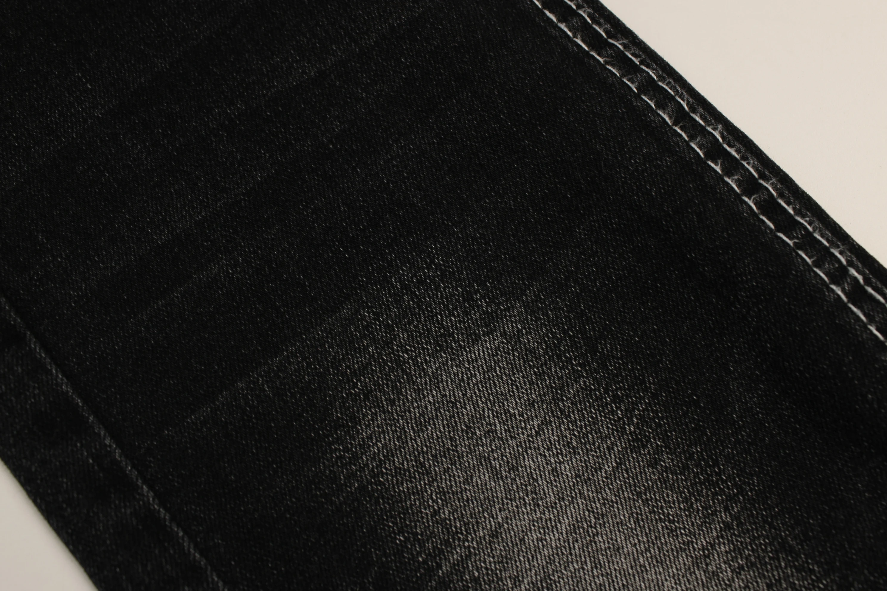Factory Stock Lot Sold at Big Discounted Price black back Super High Elastic Soft Touch  OA Jeans Denim Fabric