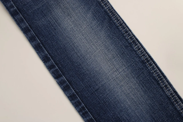 Good Quality 10.5oz  cross slub Rigid Denim super  Stretch denim fabric for  jeans