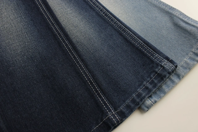 Very low  price  dark blue  Denim middle weight  rigid denim fabric for  jeans