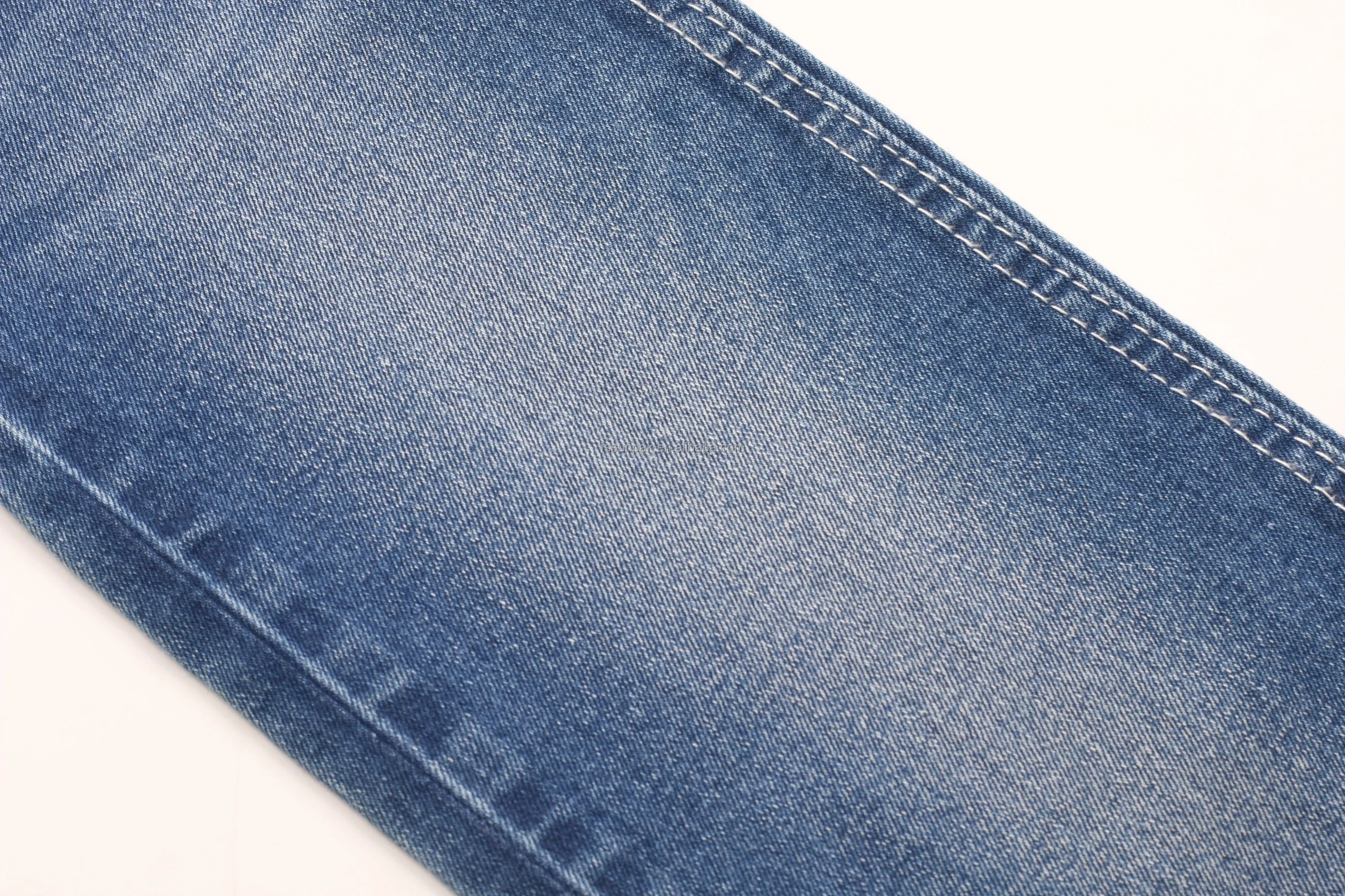 Low Price 10% Viscose 10.3oz 350GSM 182cm No Slub Comfortable Stretch Soft Hand Feel TR Denim Fabric