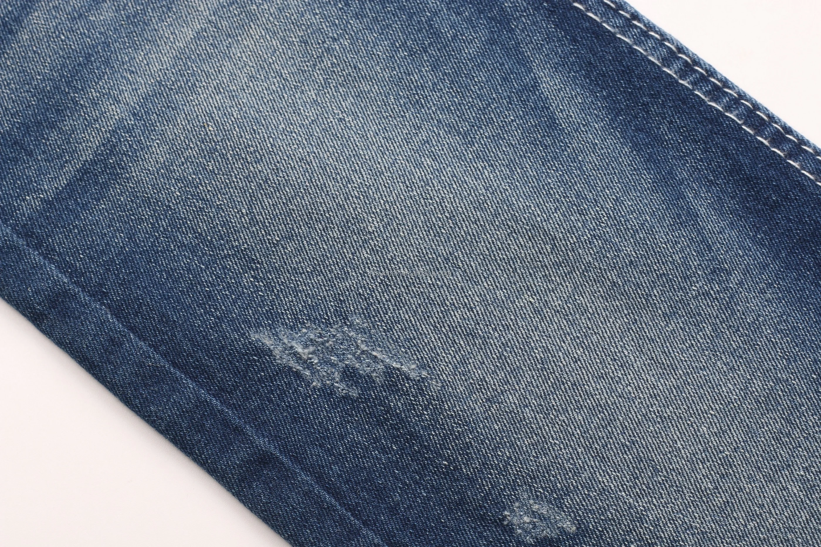 Low Price 10% Viscose 10.3oz 350GSM 182cm No Slub Comfortable Stretch Soft Hand Feel TR Denim Fabric