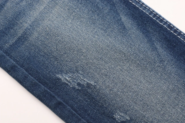 Low Price 10% Viscose 10.3oz 350GSM 182cm No Slub Comfortable Stretch Soft Hand Feel TR Denim Fabric