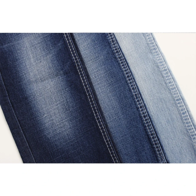 Competitive  price  dark blue  Denim middle weight cross hatch denim fabric for  jeans
