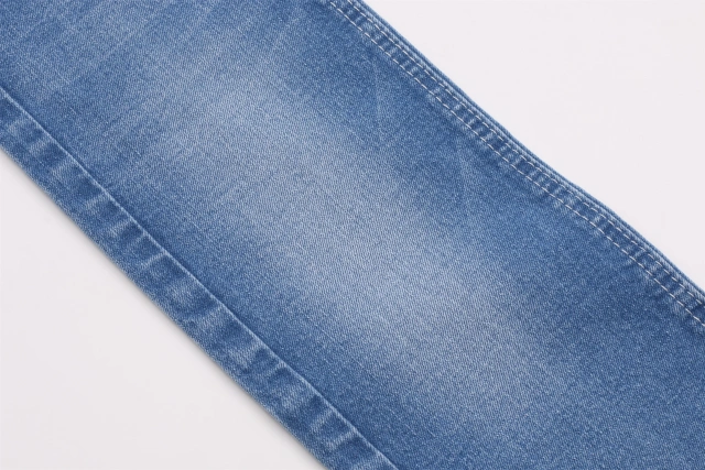 11 oz good price good quality cotton   warp slub dark blue color fabric for jeans  wholesale