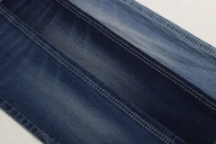 Top Quality Workable Price 9.4 oz Big Wide 180cm Comfortable Stretch Dark Blue Warp Slub Denim Fabric for men's Jeans