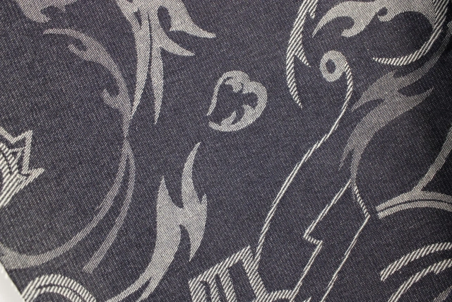 Top Quality Workable Price 9.5oz Big Wide 180cm Stretch Dark BlueJacquard denim Fabric for  Clothing or hats